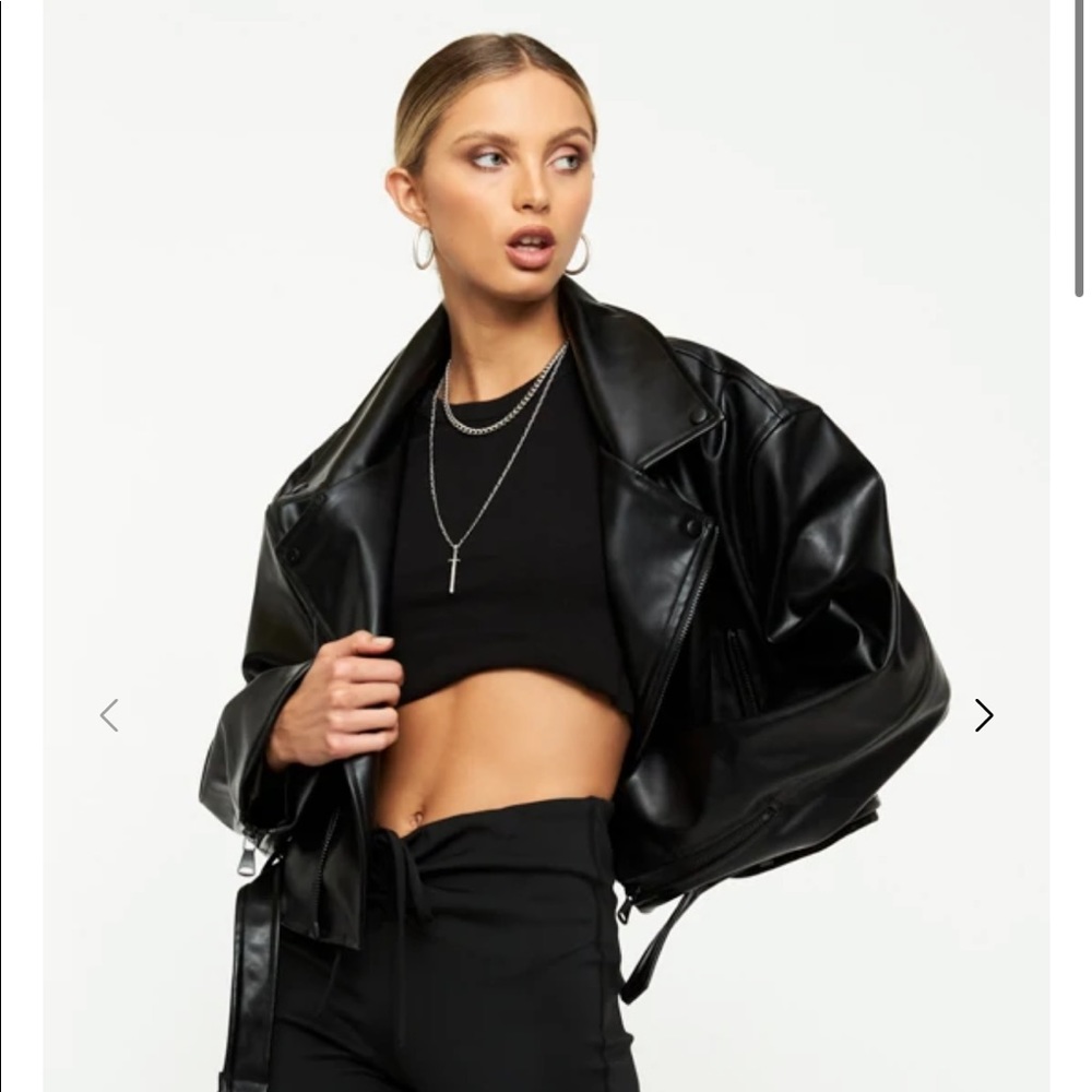 Lioness Staten Island Faux Leather Jacket